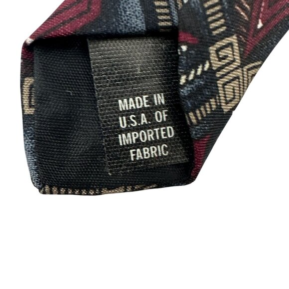 Vintage 615 Collection Geometric Pattern Tie - Picture 3 of 5